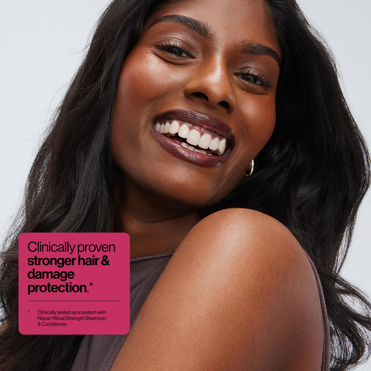 EVA·NYC label close-up highlighting bond technology and ingredients benefits