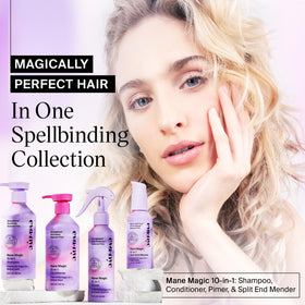 EVA·NYC shampoo on bathroom shelf in use for everyday styling routine