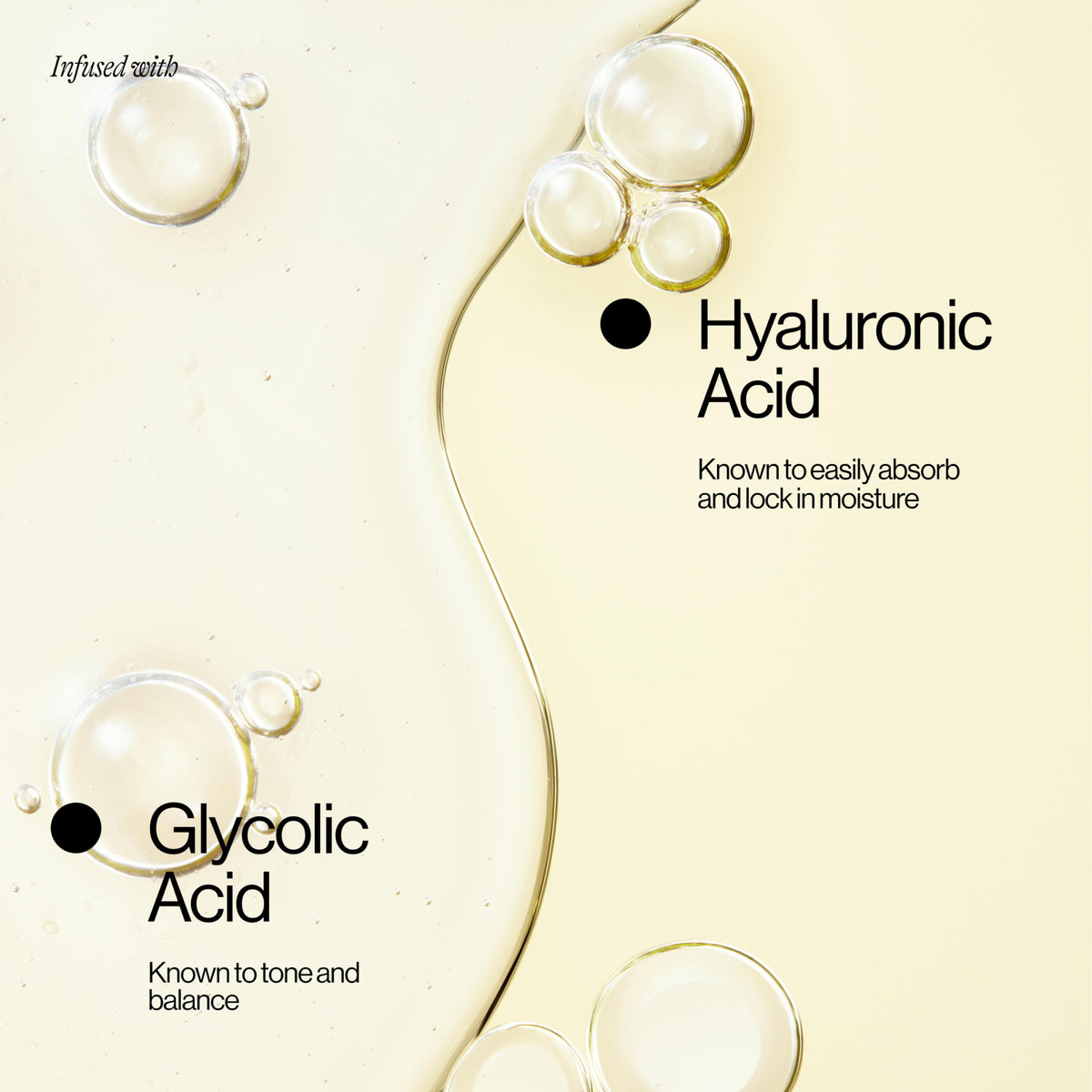 EVA·NYC serum texture close-up showing lightweight consistency and quick absorption