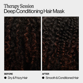 EVA·NYC before and after hair comparison showing smoother, stronger strands