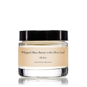evanhealy jar front view showing organic whipped shea butter and soothing texture