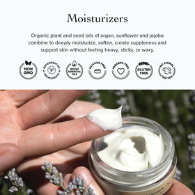evanhealy argan oil bottle nearby highlighting nourishing moisturizing benefit