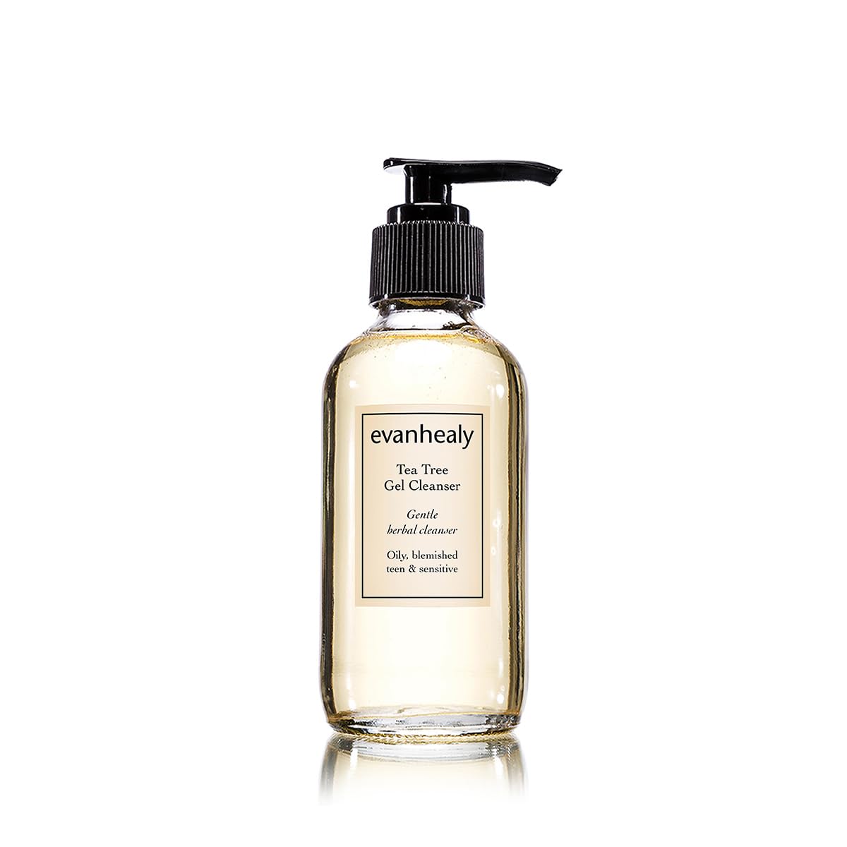 evanhealy front packaging shows cleanser tube and brand clarity benefit