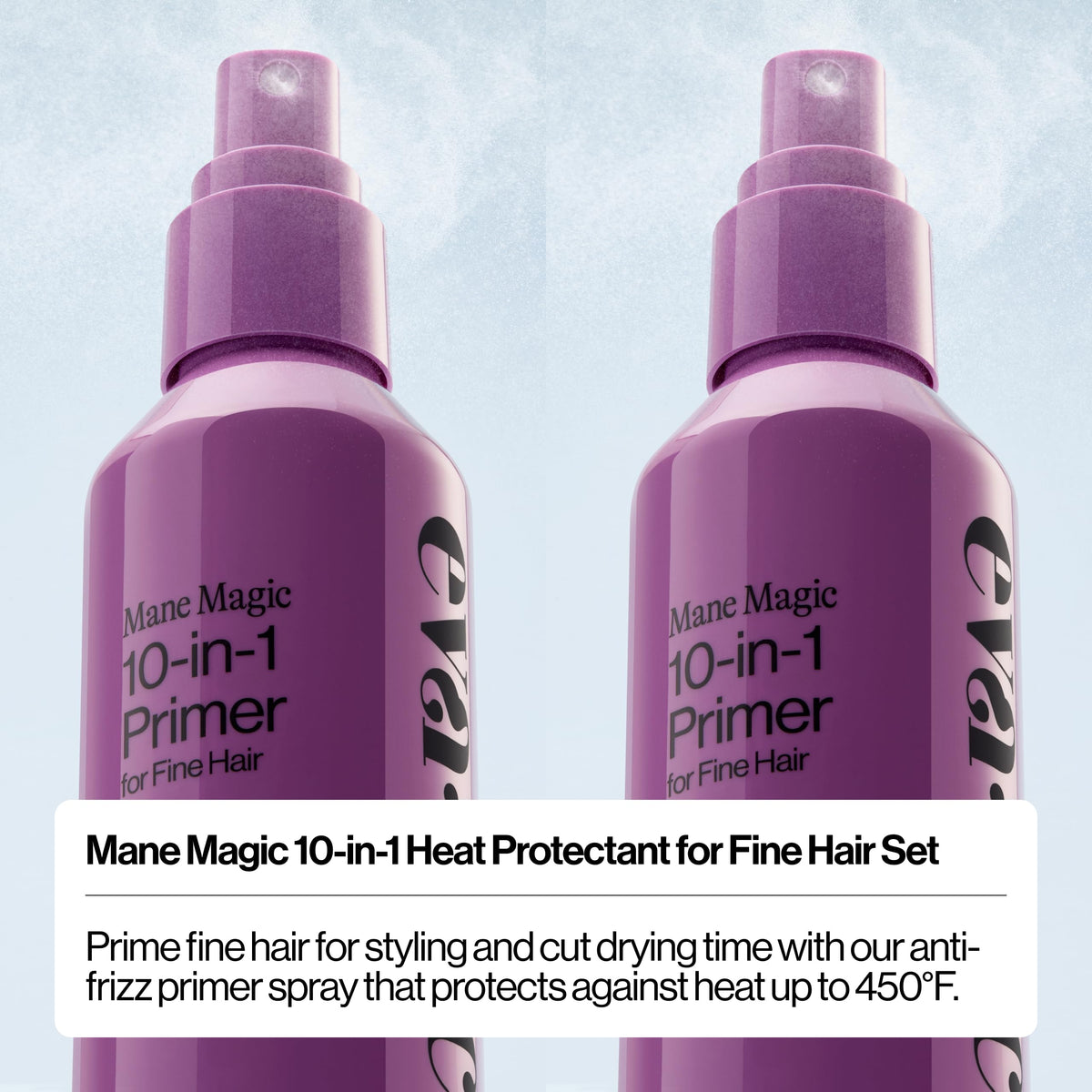 EVA·NYC fine-mist nozzle closeup for even, no-leak application