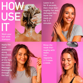 EVATSU before and after comparison revealing smoother, shinier hair results