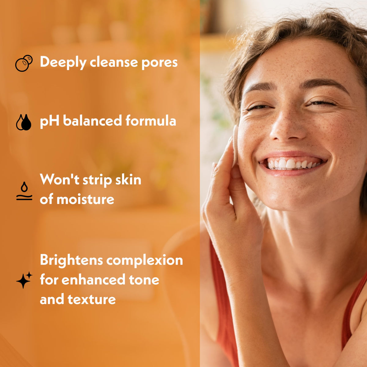 Eve Hansen label close-up listing vitamin C, aloe, citric acid for clarity