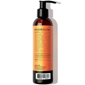Eve Hansen bottle held in hand to show 8 oz scale and travel-friendly size