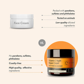 Eve Hansen cream applied to model face and neck delivering overnight hydration