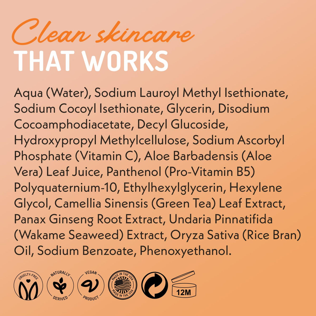Eve Hansen packaging with vegan icons showing ethical and clean formulation benefit