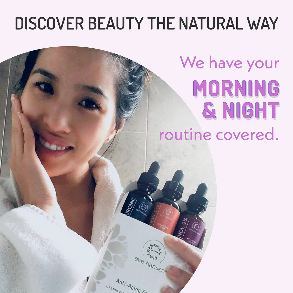 Eve Hansen ingredients label highlighting botanical antioxidants