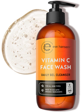 Eve Hansen cleanser front packaging showing product clarity and brightening benefit