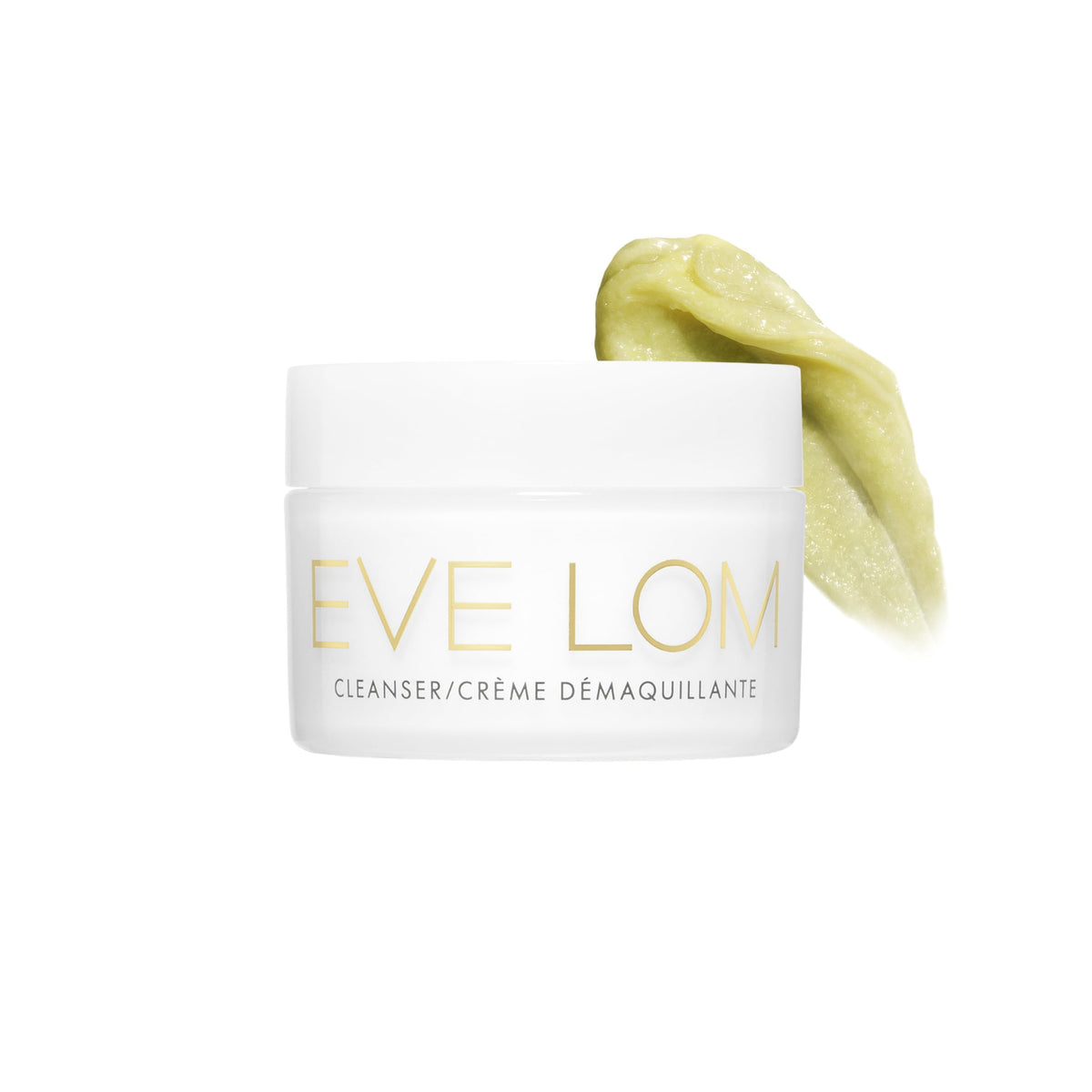 EVE LOM front packaging showing travel 20ml balm cleanser and cloth benefits