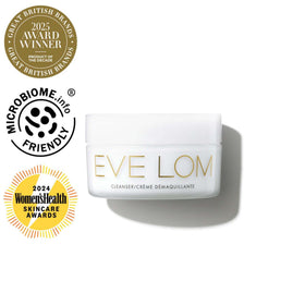 EVE LOM balm texture close-up revealing creamy oil consistency for gentle cleansing