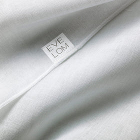 EVE LOM cloth in hand removing cleanser demonstrating effective residue removal