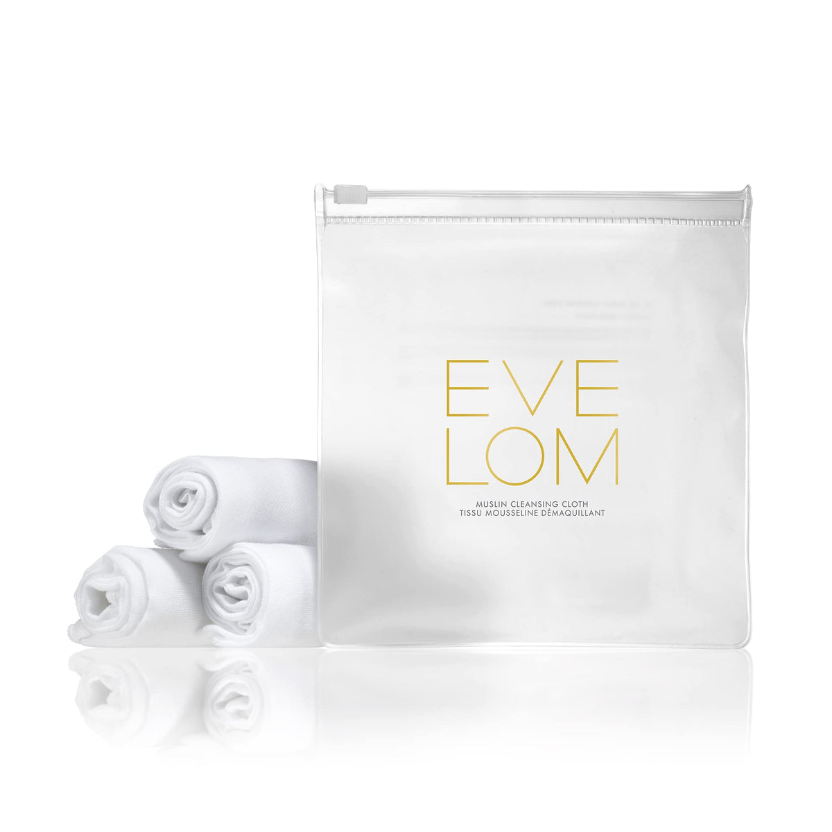 EVE LOM cloth close-up of woven cotton texture for gentle exfoliation benefit
