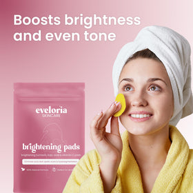 Eveloria jar on bathroom shelf in lifestyle setting for daily routine