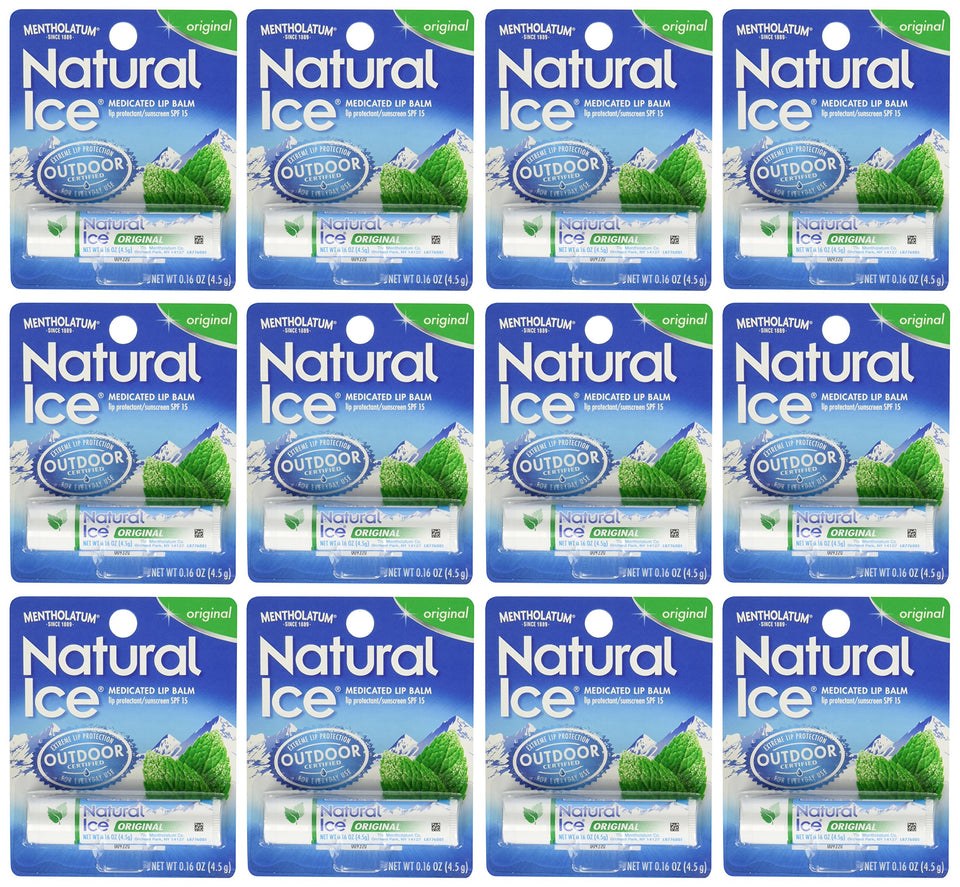 Ever Ready First Aid Natural Ice front packaging showing 12-count value and cooling benefit