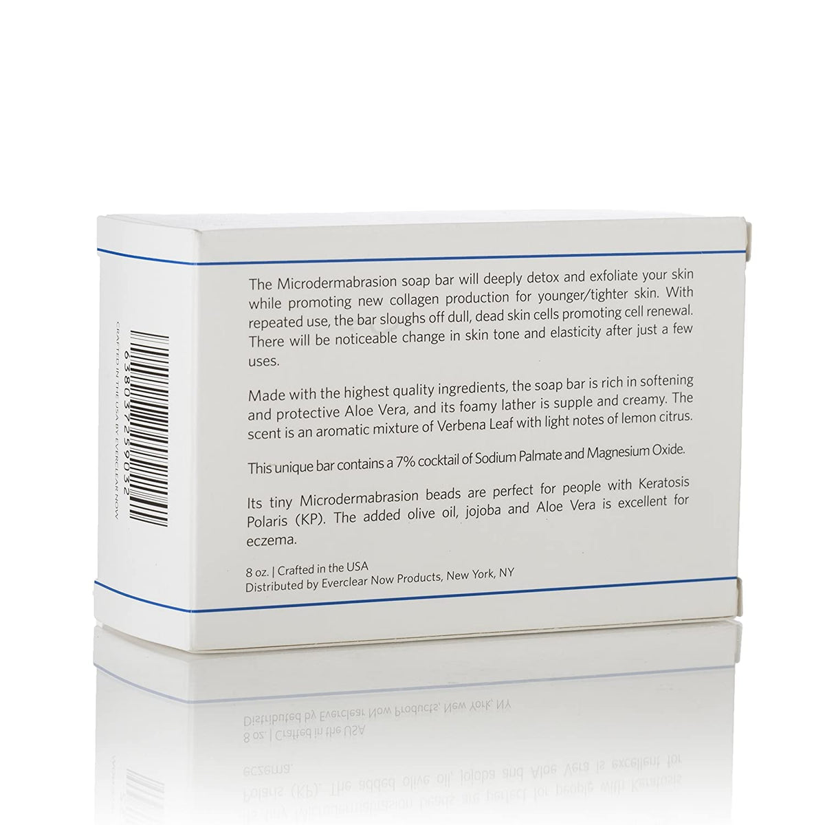 EVERCLEARNOW label close-up showing key ingredients and usage tips