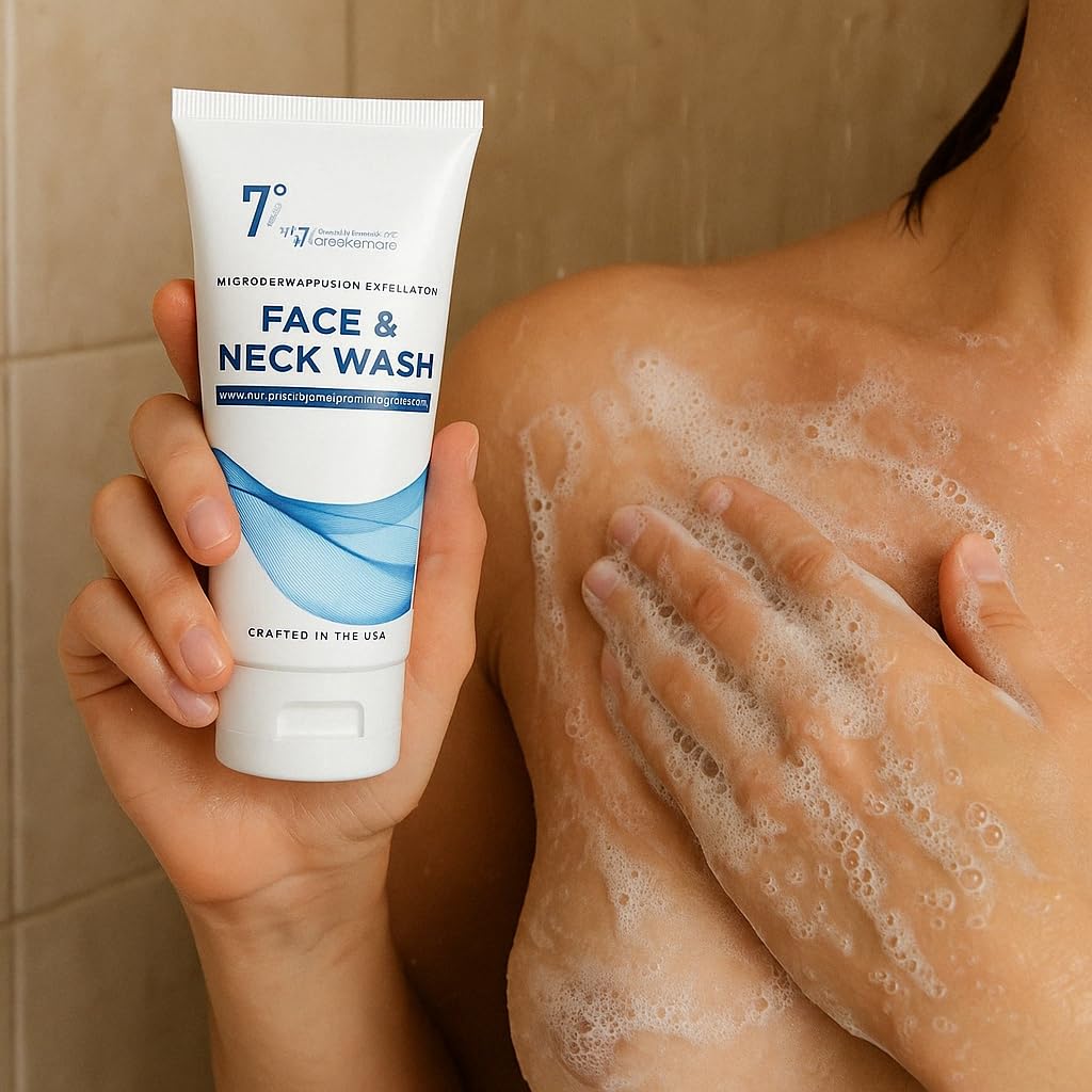 EVERCLEARNOW scrub in hand demonstrating creamy consistency and ease of use