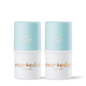 Evereden front packaging showing compact two‑pack and gentle design benefit
