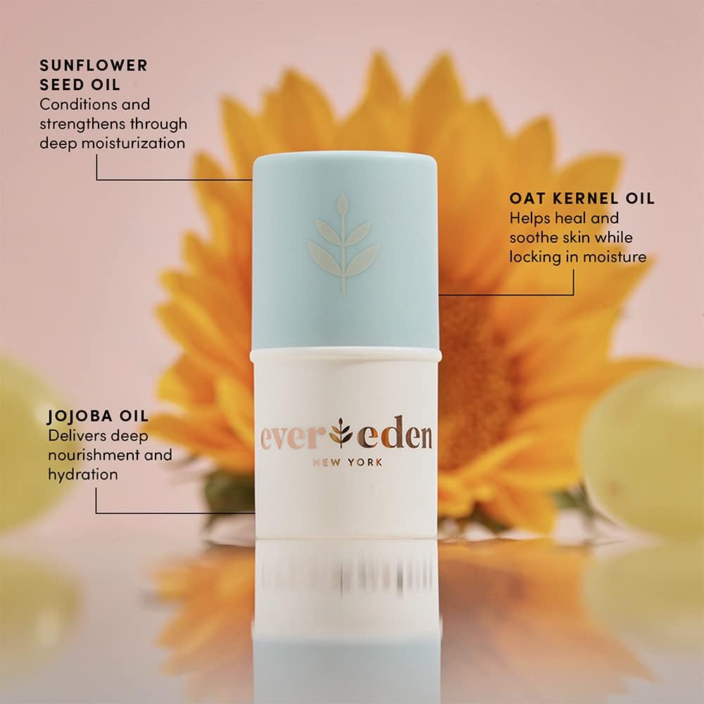 Evereden open stick closeup showing smooth balm texture for easy application