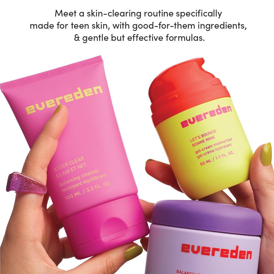 Evereden pads on bathroom counter in lifestyle scene promoting routine simplicity