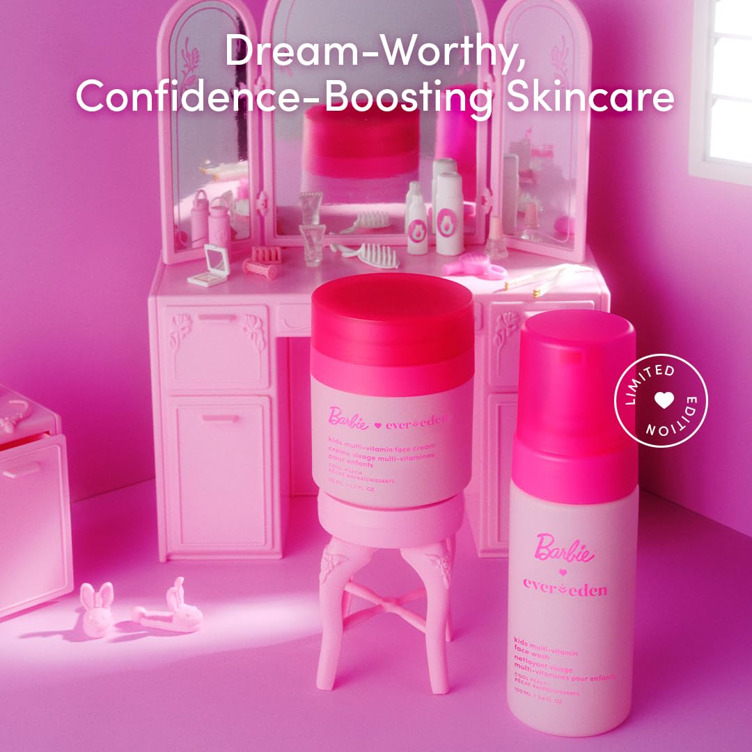 Evereden Barbie cream texture closeup showing lightweight hydration benefit