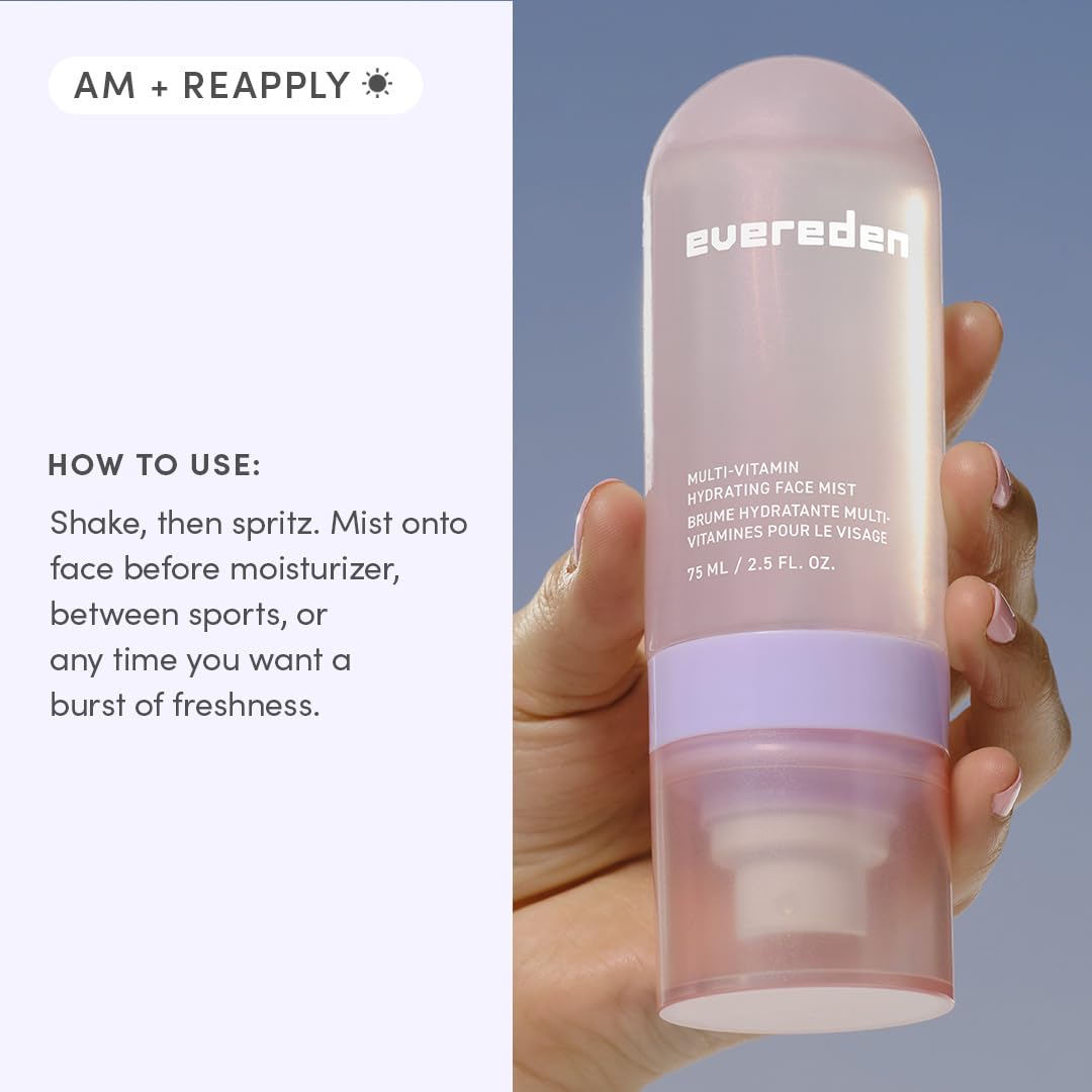 Evereden product on bathroom vanity in lifestyle scene promoting daily routine
