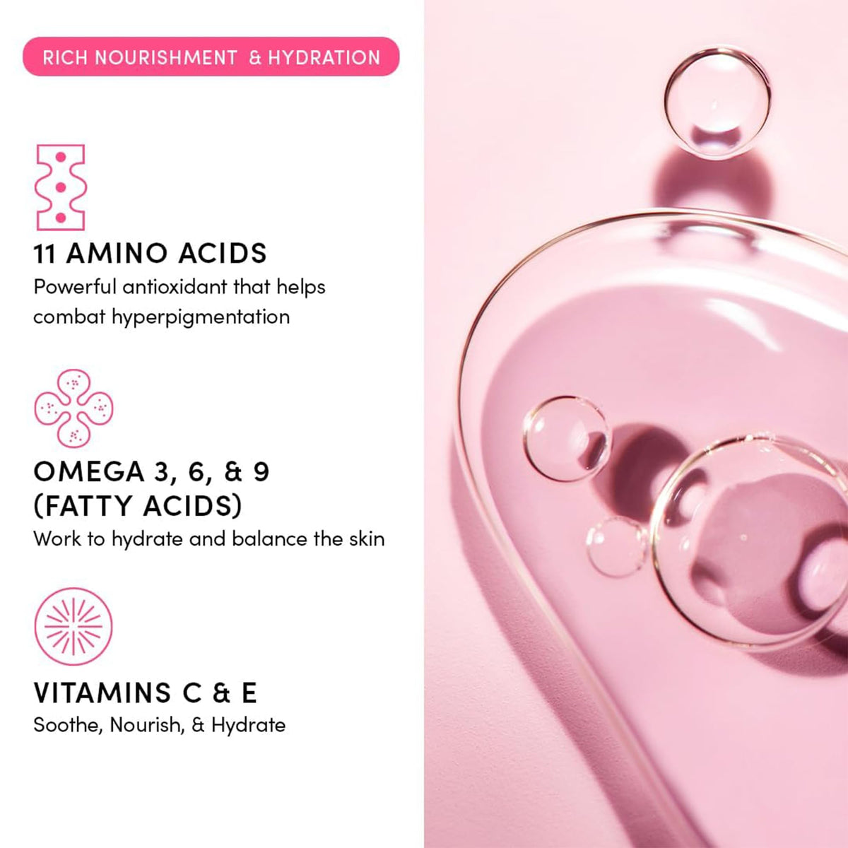 Evereden bottle label ingredients detail showing transparent gentle formulation