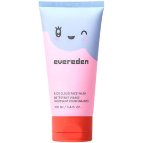 Evereden cloud face wash front tube showing fun packaging and easy use
