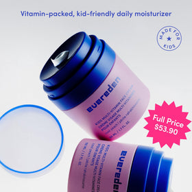Evereden Cool Peach ingredient label close-up showing clean formula and vitamins
