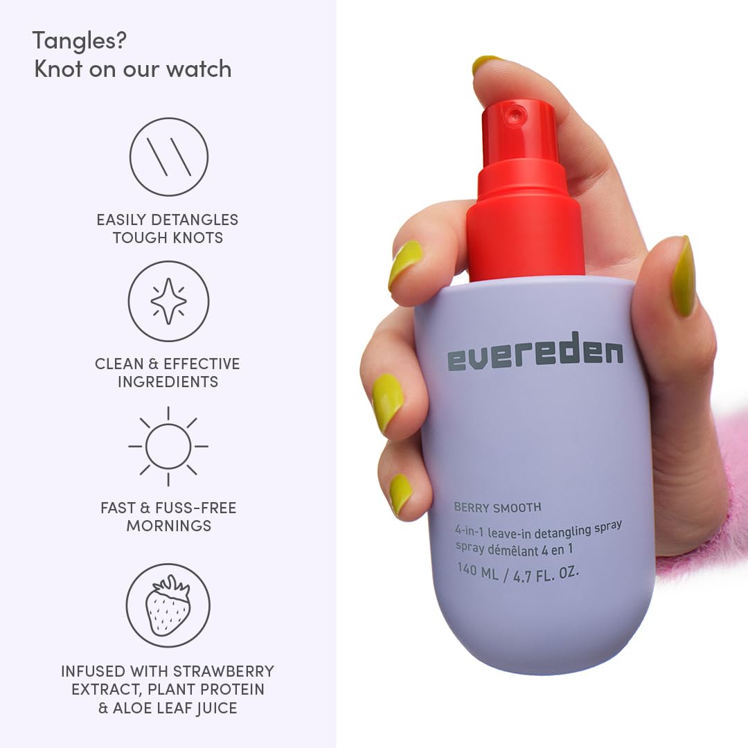 Evereden detangler bottle for size comparison and travel convenience