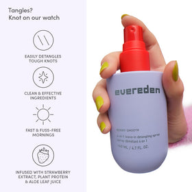 Evereden detangler bottle for size comparison and travel convenience