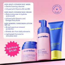 Evereden kids face cream open jar showing creamy texture and hydration benefit