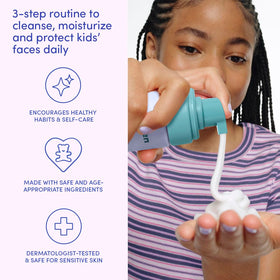 Evereden face cream texture swipe showing quick-absorbing hydration benefit