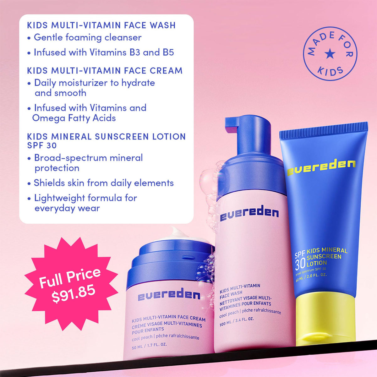 Evereden face cream texture swatch showing smooth, hydrating finish