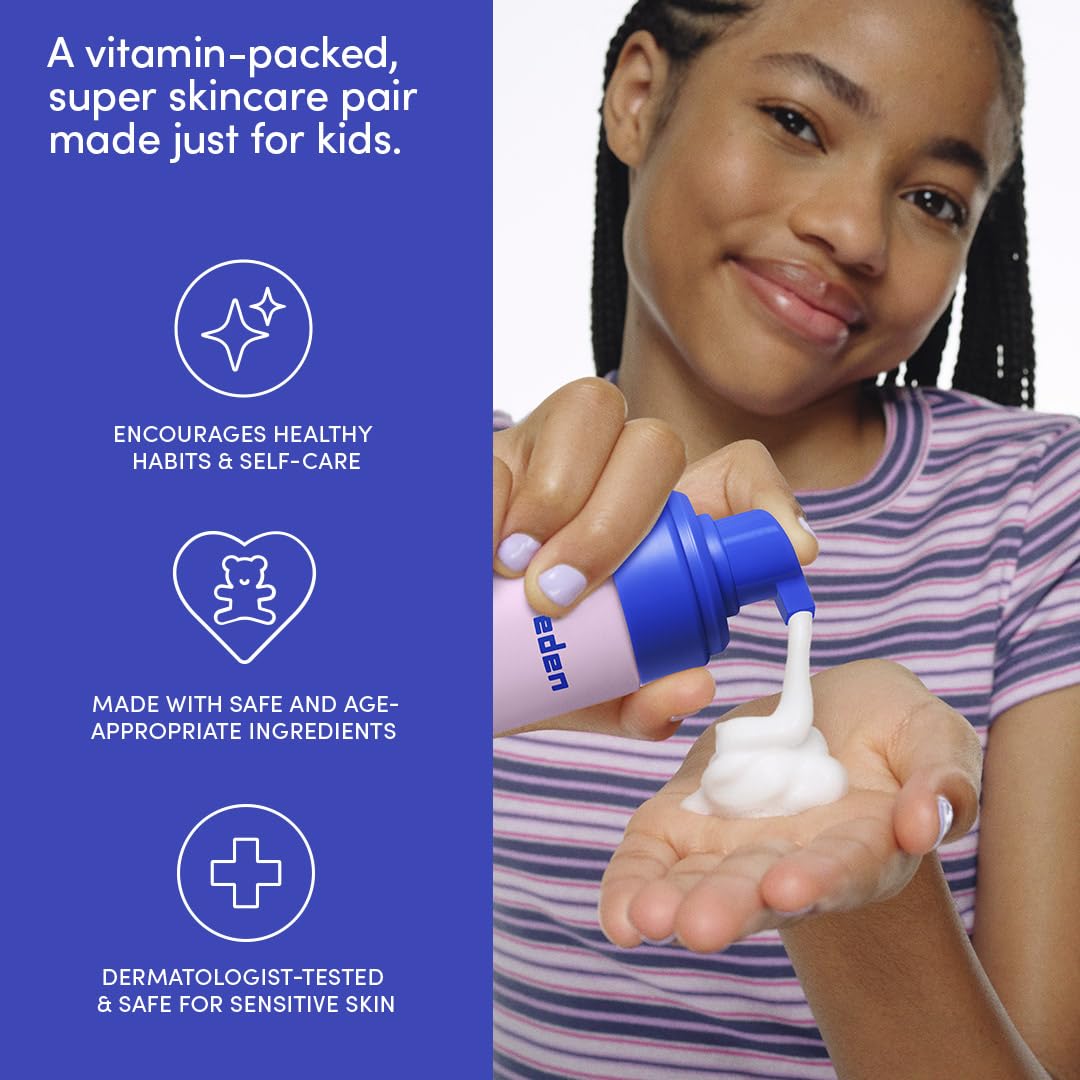 Evereden face wash pump action illustrating mild cleansing for sensitive skin