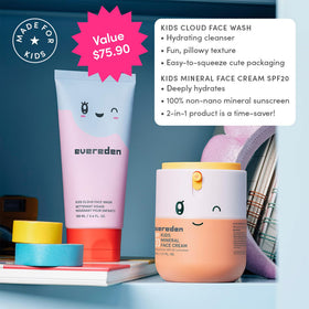 Evereden creamy foam texture closeup that makes face washing fun