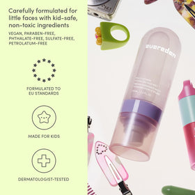Evereden child using face mist at school offering on-the-go skin refresh