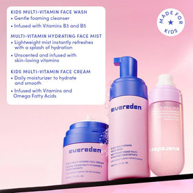 Evereden kids cream jar top view showing lightweight moisturizing texture