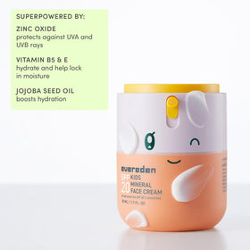 Evereden ingredient visual with panthenol highlighting soothing effect