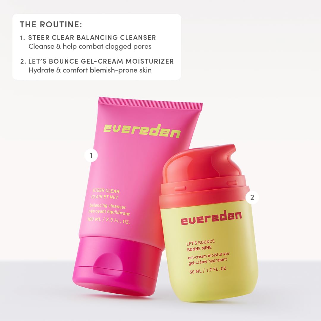 Evereden displayed on bathroom counter for everyday youthful skincare routine