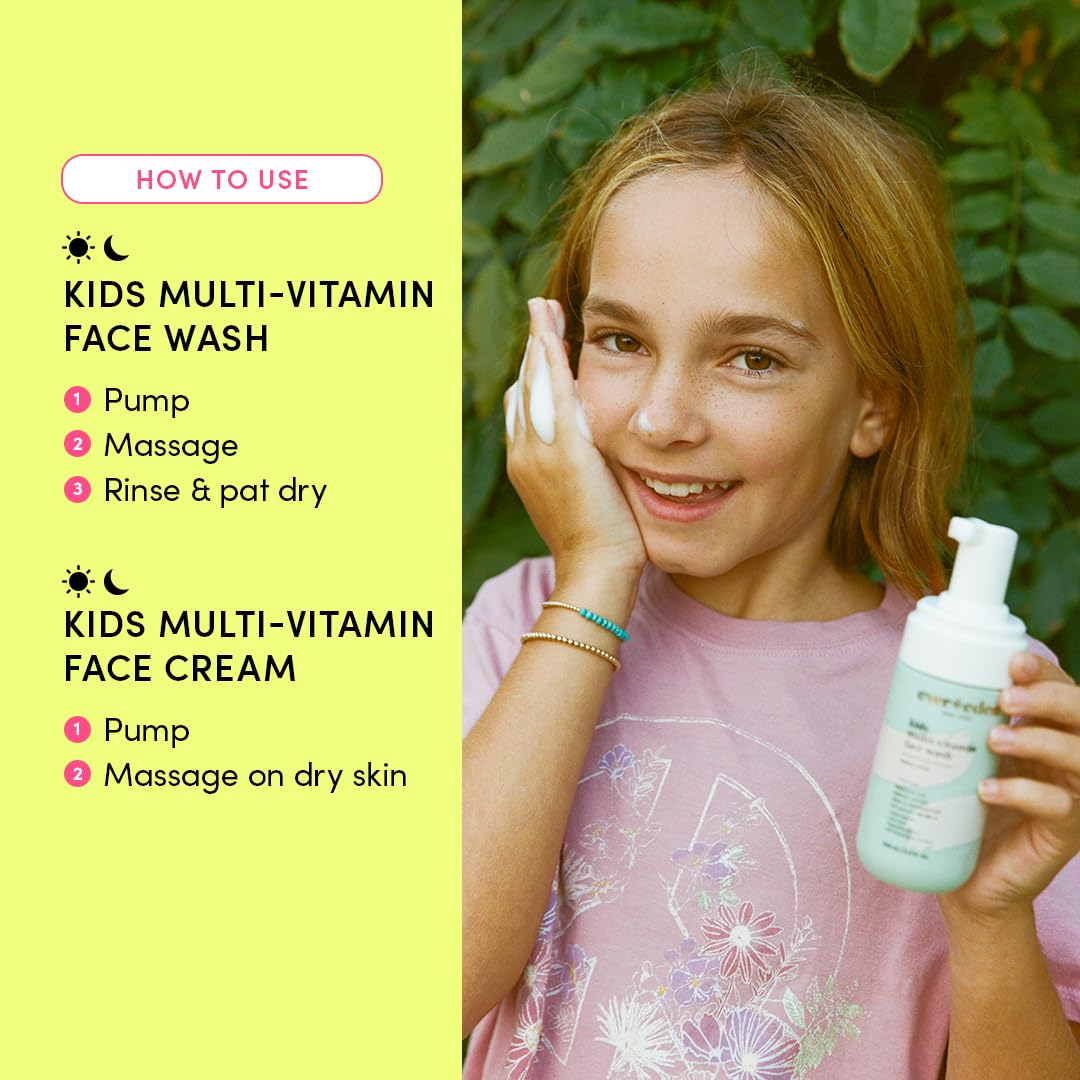 Evereden face wash pump close-up demonstrating easy pump and gentle dispense