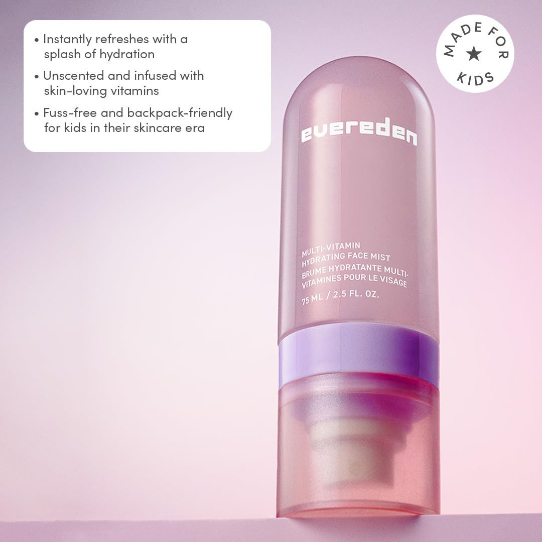 Evereden mist droplets on skin texture highlighting lightweight dewy finish