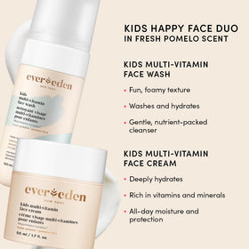 Evereden travel bottles in an adult hand to show size and convenience for carry-on packing