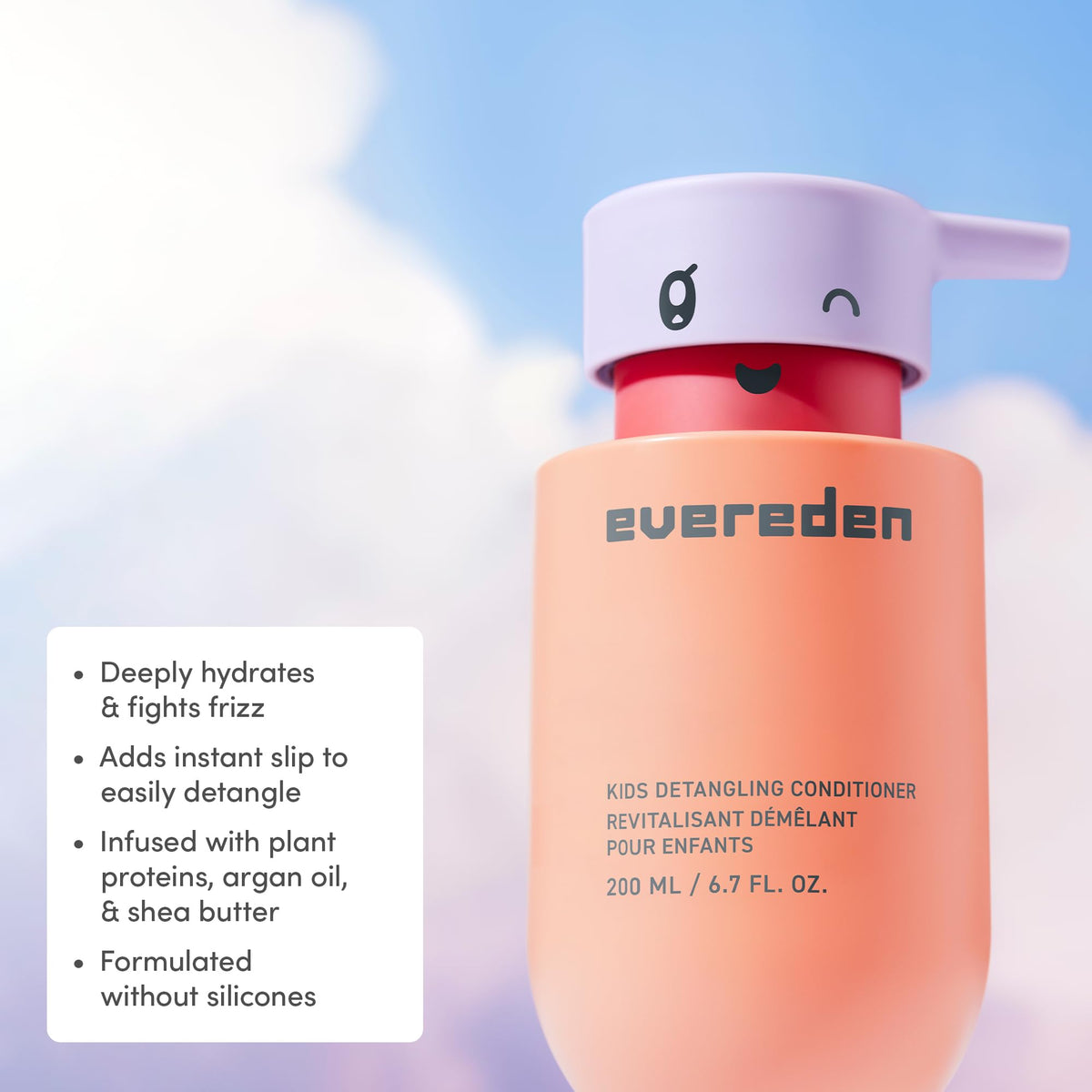 Evereden pump with readable label detail for quick use benefit