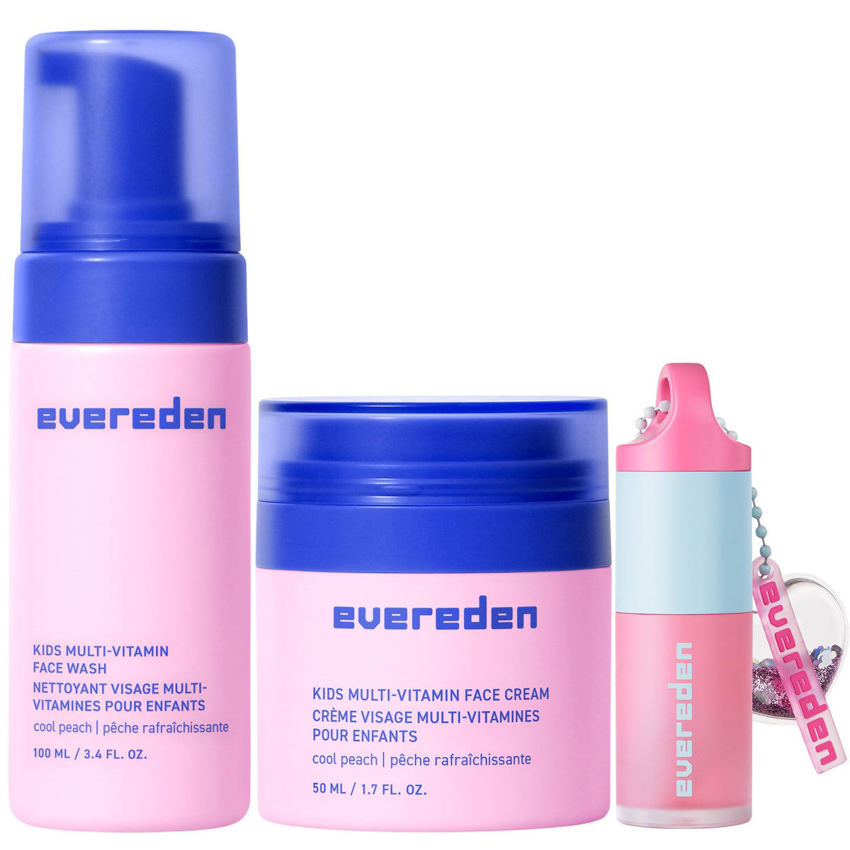 Evereden set front packaging showing gentle kids skincare benefits