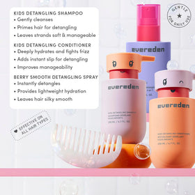 Evereden shampoo and conditioner close-up, shows gentle texture and hydration