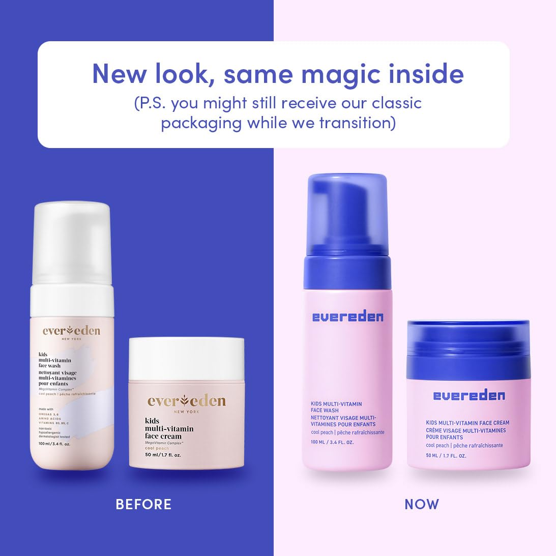Evereden shampoo and conditioner pair displayed to show matching formulas