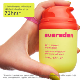 Evereden bottles beside everyday items showing compact size and travel ease
